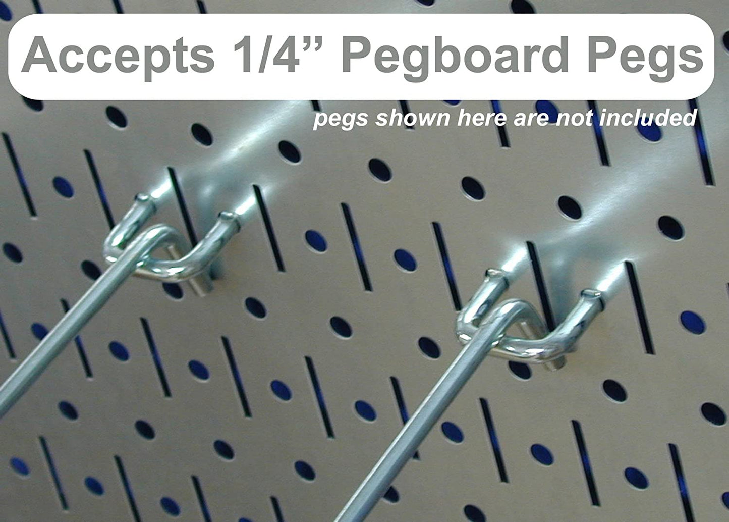 Pegboard Value Pack - (3) Pack of 16-Inch Tall X 32-Inch Wide Horizontal Metal Wallboards for Home & Garage Tool Storage Organization (Beige Pegboard)