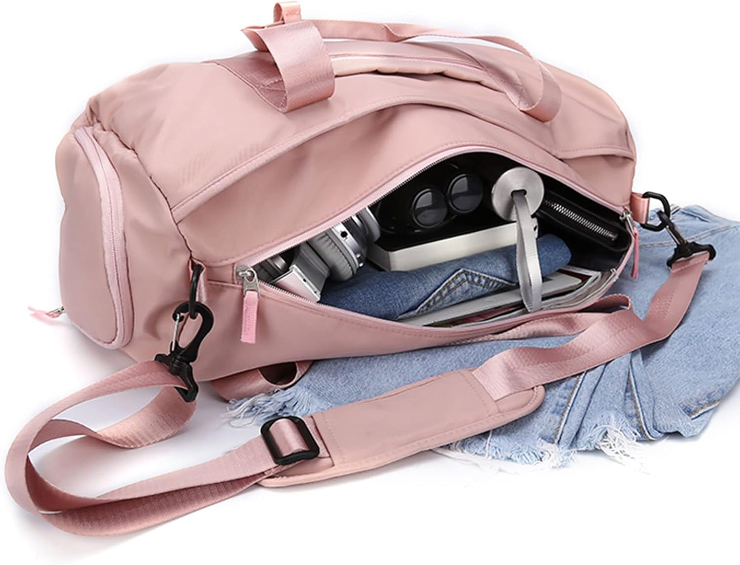 Gym Bag for Women, Workout Duffel Bag, Sports Gym Bags with Wet Pocket and Shoe Compartment
