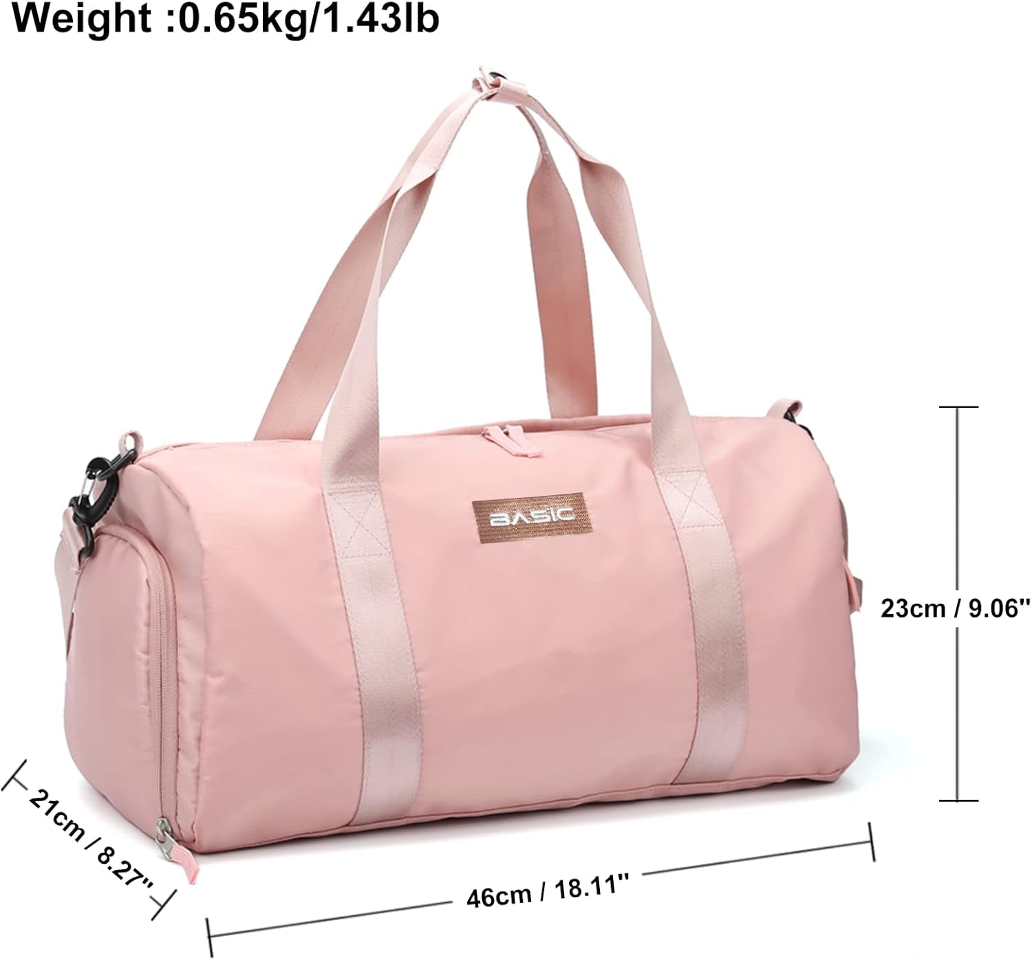 Gym Bag for Women, Workout Duffel Bag, Sports Gym Bags with Wet Pocket and Shoe Compartment